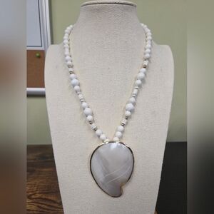 Karla Jordan Mother of Pearl Pendant Necklace